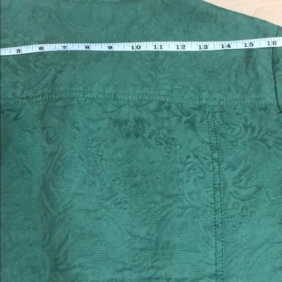 100% Cotton Coldwater Creek Green Jacket - Picture 8 of 13